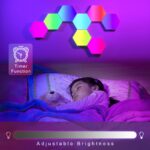 GIACOMO 20er LED Hexagon Gaming Wandleuchte – RGB Smart Panel mit App & Musiksync – Bild 3