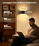 FULEN Akku-Wandleuchte mit Bewegungssensor & Fernbedienung – 600lm LED, 3 Farben, 2er Set – Bild 2
