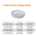 Amazon Basics Donut-Hundebett 59 cm mit Kunstfell – Orthopädisches Kissen für kleine Hunde – Bild 4