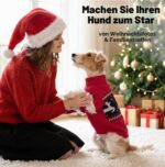 KONVINIT Weihnachtspullover für Hunde – Wärmender Jacquard-Strick mit Rentier-Motiv – Bild 5
