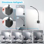 PRINCEWAY LED Steckdosenleuchte Schwanenhals – Dimmbar & Farbwechsel für Schlafzimmer – Bild 2