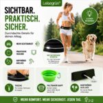 Leisegrün Joggingleine mit Bauchgurt – Freihändige Hundeleine bis 25 kg, reflektierend – Bild 5