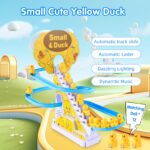 OCCOUMR Elektrische Treppensteiger-Enten 12er Set – Spielzeug mit LED & Musik für Kinder – Bild 4