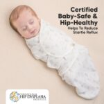 KeaBabies 3er-Pack Pucksack Baby 3-6 Monate mit Reissverschluss – Bio-Baumwolle Swaddle für sicheren Schlaf – Bild 4