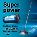 CLEANmaxx Akkubesen kabellos – 1.200 U/min mit Anti-Haar-System & LED für Teppich – Bild 6