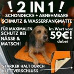 Clever Dreams Hundedecke Auto Rückbank – Wasserdichter Autoschutz mit abnehmbarer Schmutzfangmatte – Bild 2