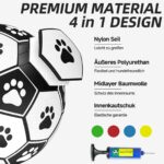 HETOO Hundeball mit Seil (M Grün) – Interaktives Hundespielzeug für Outdoor & Indoor – Bild 8