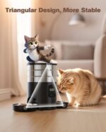 GROOKPET Futterautomat mit 2 Edelstahl-Näpfen & Timer – 5L für Katzen & Hunde – Bild 7