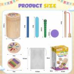 Haozozo 4-in-1 Montessori Holzspielzeug ab 1 Jahr – Motorik & Lernspielzeug für Kleinkinder – Bild 3