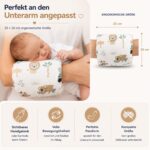 Totsy Baby Mini Stillkissen 26x16 cm – Kompaktes Armkissen zum Stillen & Fläschchen geben – Bild 2