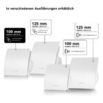 Bosch Badlüfter 1500 100mm – Leistungsstarke Feuchtigkeitsabführung mit Lichtschalter-Steuerung – Bild 7