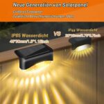 Bzavor 12er Set Solarleuchten für Aussen – IP65 Wasserdichte Gartenbeleuchtung mit Automatik – Bild 2