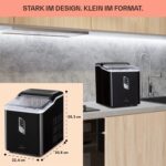 Klarstein Eiswürfelmaschine 1,5L – Schnelle Eisherstellung 12kg/24h mit Selbstreinigung – Bild 2