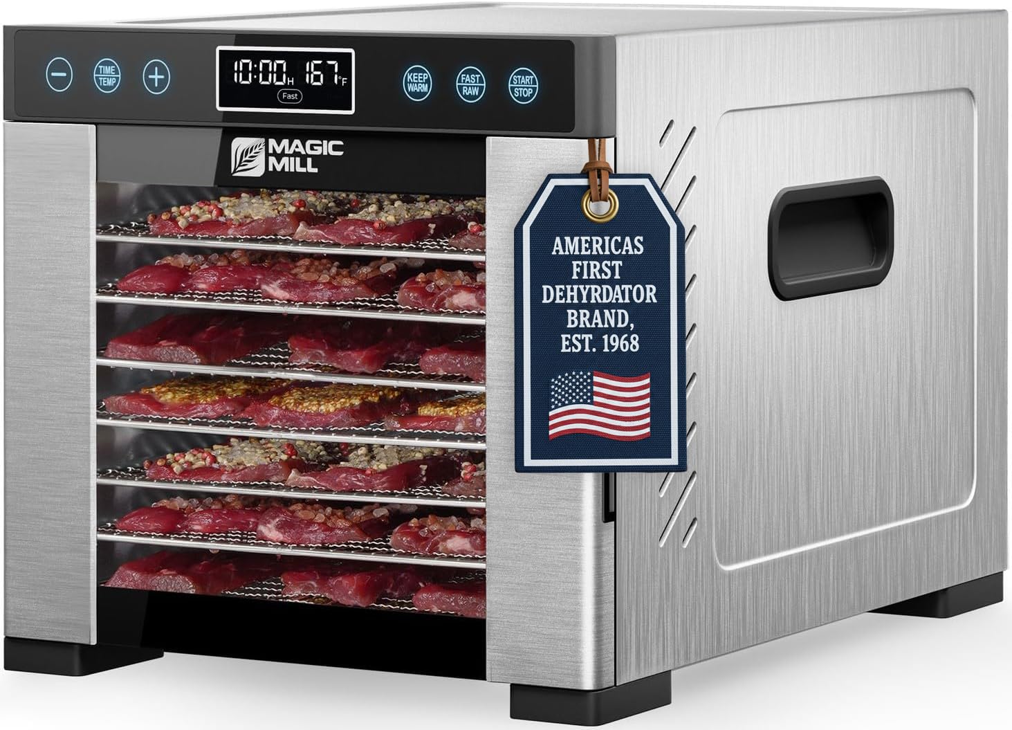 Magic Mill MFD-7700 Dörrgerät – 7-Tabletts Lebensmitteltrockner für Zuhause