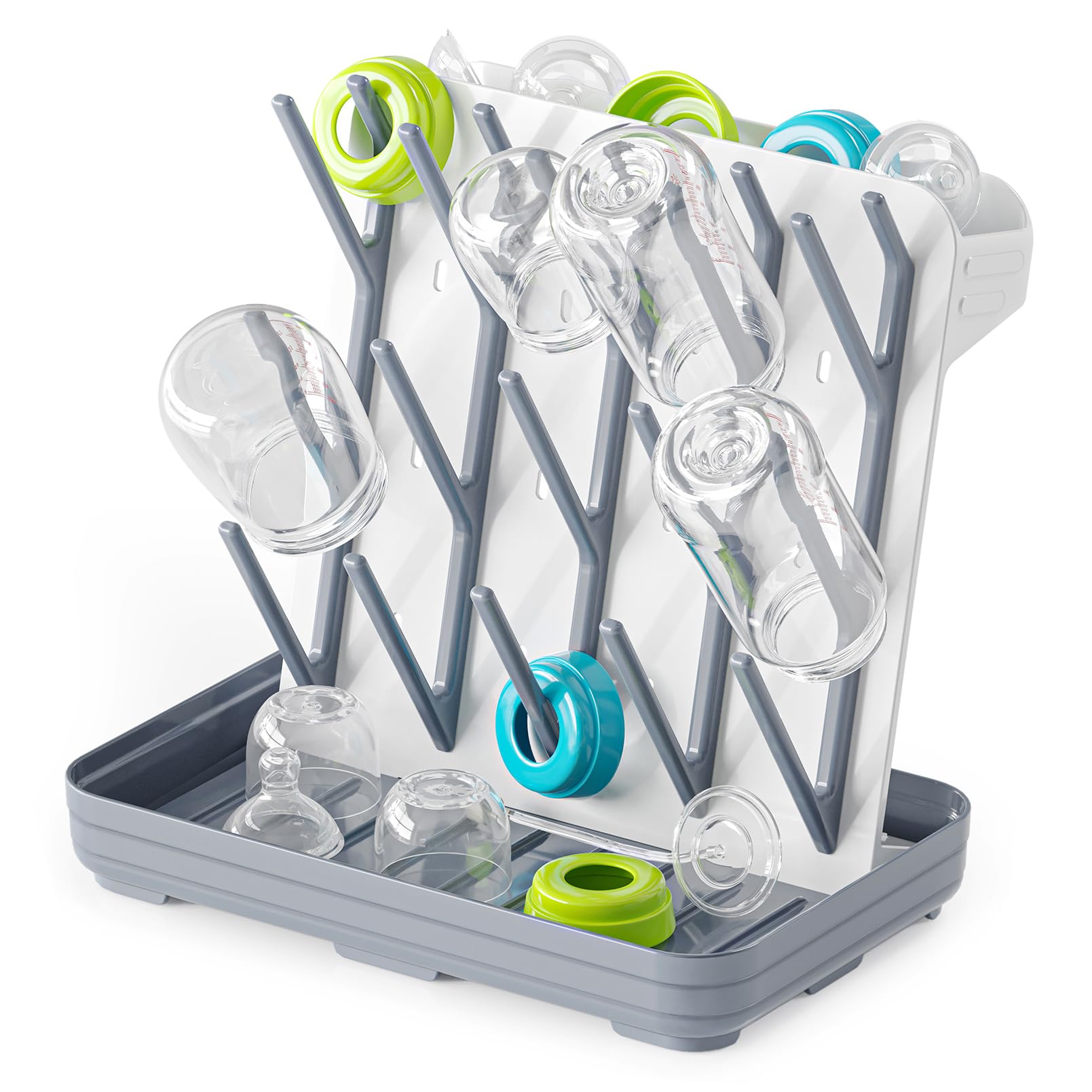 SpaceAid Abtropfgestell für Babyflaschen mit 20 Haken – Platzsparender Organizer