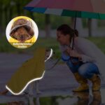 SlowTon Regenmantel Hund wasserdicht mit transparenter Kapuze – Reflektierender Schutz für kleine bis grosse Hunde (M) – Bild 7