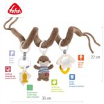 Fehn Activity-Spirale Otter Theo – Motorikspielzeug mit Rasselring & Spiegel für Babys ab Geburt – Bild 4