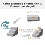 Gardner Pet 2-in-1 Hundetreppe 35/42cm, 3 Stufen – Gelenkschonendes Aufstiegssystem für kleine Hunde – Bild 7