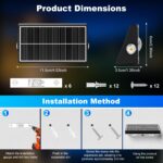 6er Set Giliwosy Solar-Wandleuchten mit Konvexlinse – 3 Modi & 5 Helligkeitsstufen für Garten – Bild 7