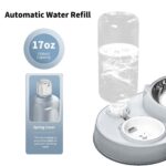 Marchul 3-in-1 Katzennapf mit Wasserspender – Erhöhter Futternapf & Edelstahl für Katzen – Bild 3