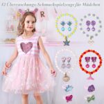 HUADUOO Badebomben Set mit Schmuck – 12 natürliche Badekugeln für Kinder ab 3 Jahren – Bild 2