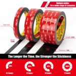 Czuibbou Doppelseitiges Klebeband 10mm x 11m – Extra starke Haftkraft für Auto & Heimdekoration – Bild 6