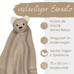 DIKOS Babydecke mit Schmusetier – 2-in-1 Bio-Baumwolle GOTS zertifiziert – Bild 4