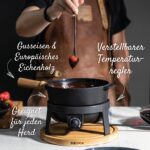 BOSKA Elektrisches Fondue-Set Pro 2,2L – Käse-, Schokoladen- & Hotpot für 8 Personen – Bild 7