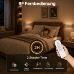 GOODEA 20cm Akku-Wandleuchte mit Bewegungssensor & Fernbedienung – 60 Tage Laufzeit, 2er Set – Bild 5