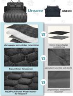 Oasser Kofferraumschutz 185x103cm – Schutzmatte für Hunde mit Seitenschutz & 2 Taschen – Bild 7