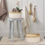 Sosayet Aufbewahrungskorb-Set 4er Baumwollseil – Handgeflochtene Organizer für Kinderzimmer – Bild 5