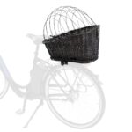 TRIXIE Fahrradkorb Weide für Hunde bis 8 kg – Sicherer Hundekorb für Gepäckträger