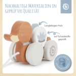 Bieco Nachziehente aus Holz – Motorik-Spielzeug mit Zahnrad für Babys ab 1 Jahr – Bild 5