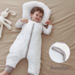 MIKAFEN Baby Schlafsack mit Füssen 2,5 Tog, Grösse 70 cm – Baumwolle für 6–18 Monate – Bild 3