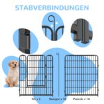 arvioo Welpenauslauf 65 x 80 cm – Formbar mit Tür & Verriegelung für sichere Welpenaufzucht – Bild 9