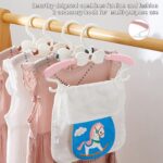 WJWSKI Mitwachsende Kinderkleiderbügel 20er Set – Verstellbar 29-37 cm für 0-18 Jahre – Bild 4