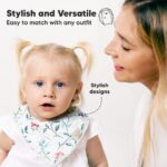 KeaBabies 10er-Pack Bandana-Lätzchen Bio-Baumwolle – Saugfähige Sabber-Lätzchen für Neugeborene – Bild 4