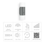 Steinel LED Außenleuchte L 910 S – Wandleuchte mit 180° Bewegungsmelder & 12m Reichweite – Bild 5
