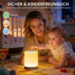 Auxmir LED Nachttischlampe Dimmbar mit Fernbedienung – 3000mAh USB-Akku, 13 Farben, 5 Modi – Bild 4