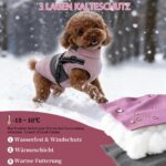 Lairle Hundemantel Winter mit integriertem Geschirr – Wärmejacke für kleine & mittlere Hunde – Bild 3