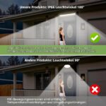 LEZOE LED Deckenleuchte 120cm mit Radar-Bewegungsmelder IP66 – 4200 Lumen Feuchtraumleuchte – Bild 4