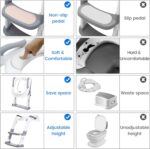 Boby's Toilettensitz mit Treppe – Höhenverstellbarer Toilettentrainer für Kleinkinder – Bild 4