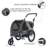 DOGGYHUT® Premium M Hundeanhänger 2-in-1 – Fahrradanhänger & Jogger für Hunde bis 23 kg – Bild 2
