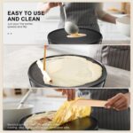 Yabano Crêpe Maker elektrisch 30 cm – 1000W Crepespfanne mit Temperaturregelung – Bild 4