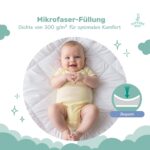 Babydecke 100x135 cm – Warme Kinderbettdecke mit Oeko-Tex Zertifikat für sicheren Schlaf – Bild 6