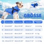PcEoTllar Wasserdichte Hundejacke mit Geschirr – Reflektierender Wintermantel für kleine Hunde – Bild 6