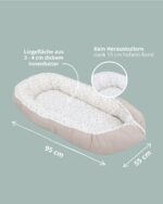 ULLENBOOM Babynest 55x95 cm – Geborgenheit & Sicherheit mit Bio-Baumwolle für Neugeborene – Bild 2