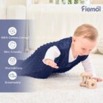 FIEMOL Babyschlafsack 0-6 Monate 1.5 Tog – Wärmeschlafsack aus Baumwolle & Plüsch – Bild 6