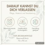 MOYO Babydecke Rosenquarz 70x90 cm – Atmungsaktive Baumwolldecke für Neugeborene – Bild 7
