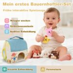 FLEXTRIX Montessori Bauernhof-Set – Sensorikspielzeug für Babys 6–36 Monate – Bild 8